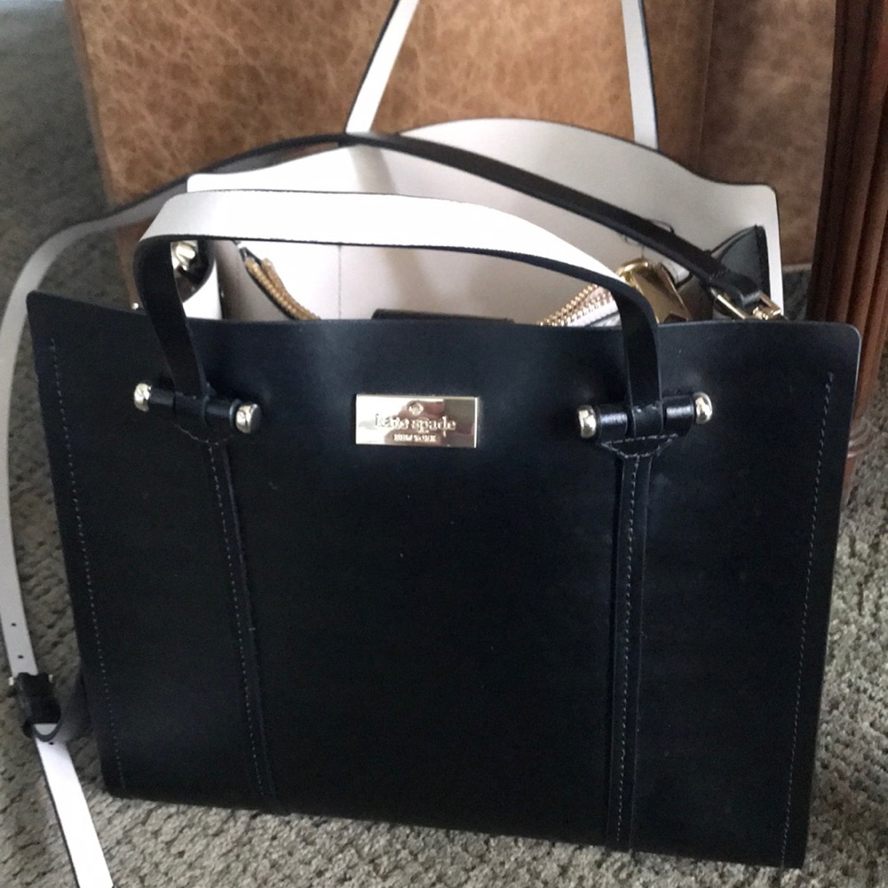 Black Kate Spade Leather Tote